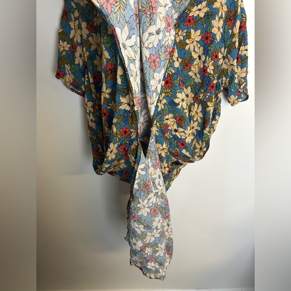 Natural Life Floral Ditsy Floral Boho Relaxed Midi Dress Lightweight Size S - Picture 4 of 11